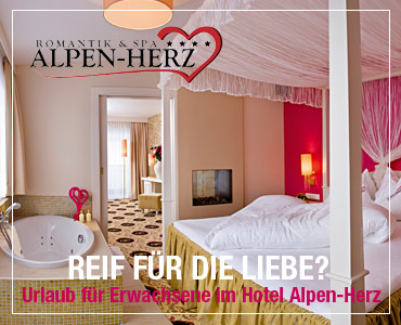 Romantikurlaub im Alpine Wellness Hotel Alpen-Herz Ladis in Tirol